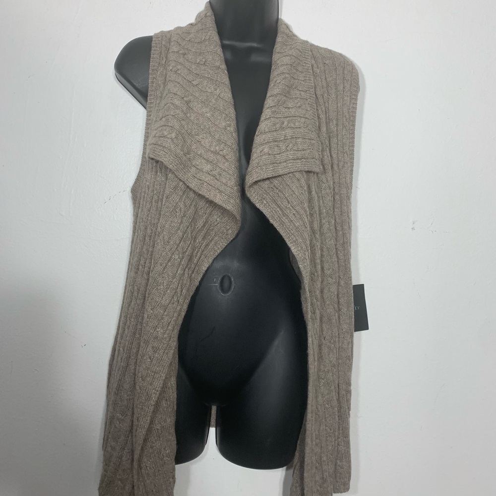 Cynthia Rowley Sleeveless Cardigan sweater Med NEW